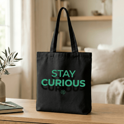 Minimalist Canvas Tote Bag with Stylish Printed Design