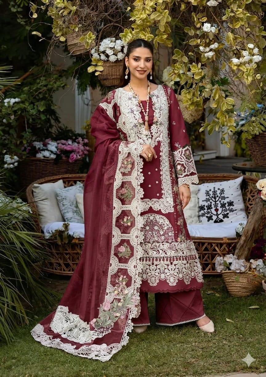 ELAF Luxury Chikankari Embroidered Lawn Suit with Khaddi Net Dupatta – Premium Summer Collection 2026