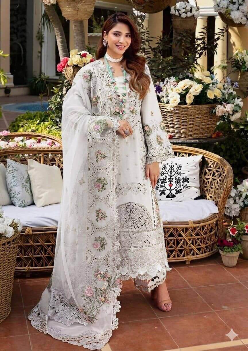 ELAF Luxury Chikankari Embroidered Lawn Suit with Khaddi Net Dupatta – Premium Summer Collection 2026