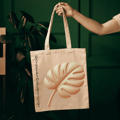 Minimalist Canvas Tote Bag with Stylish Printed Design